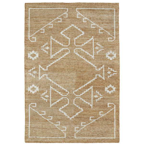 Mercury Row Aracely Handmade Copper / Ivory Area Rug Wayfair